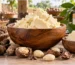 • Natural Nigerian shea butter with clean shea nuts